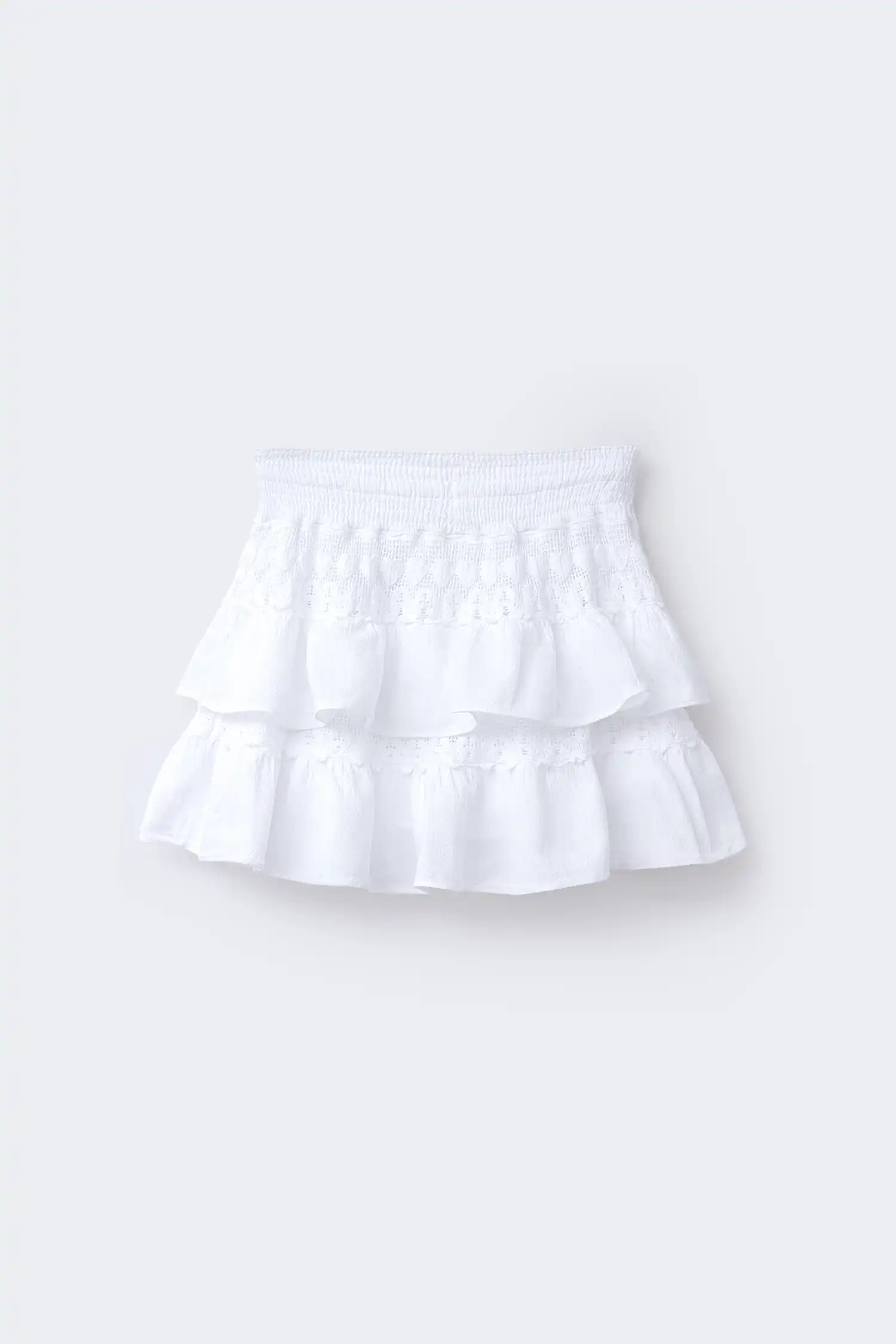 Falda ibicenca blanca vista trasera