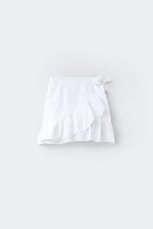 Falda ibicenca blanca vista frontal