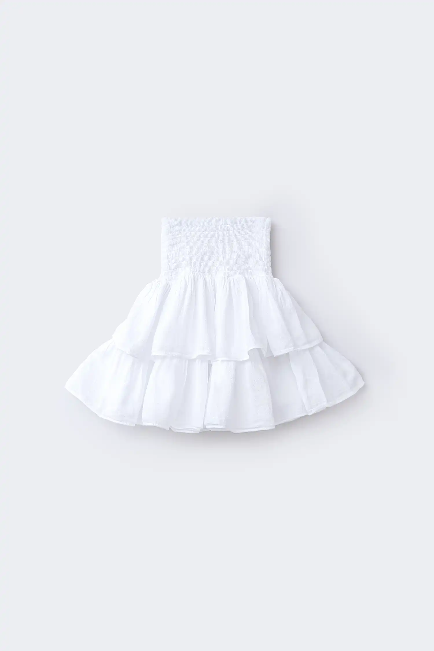 Falda ibicenca blanca vista trasera