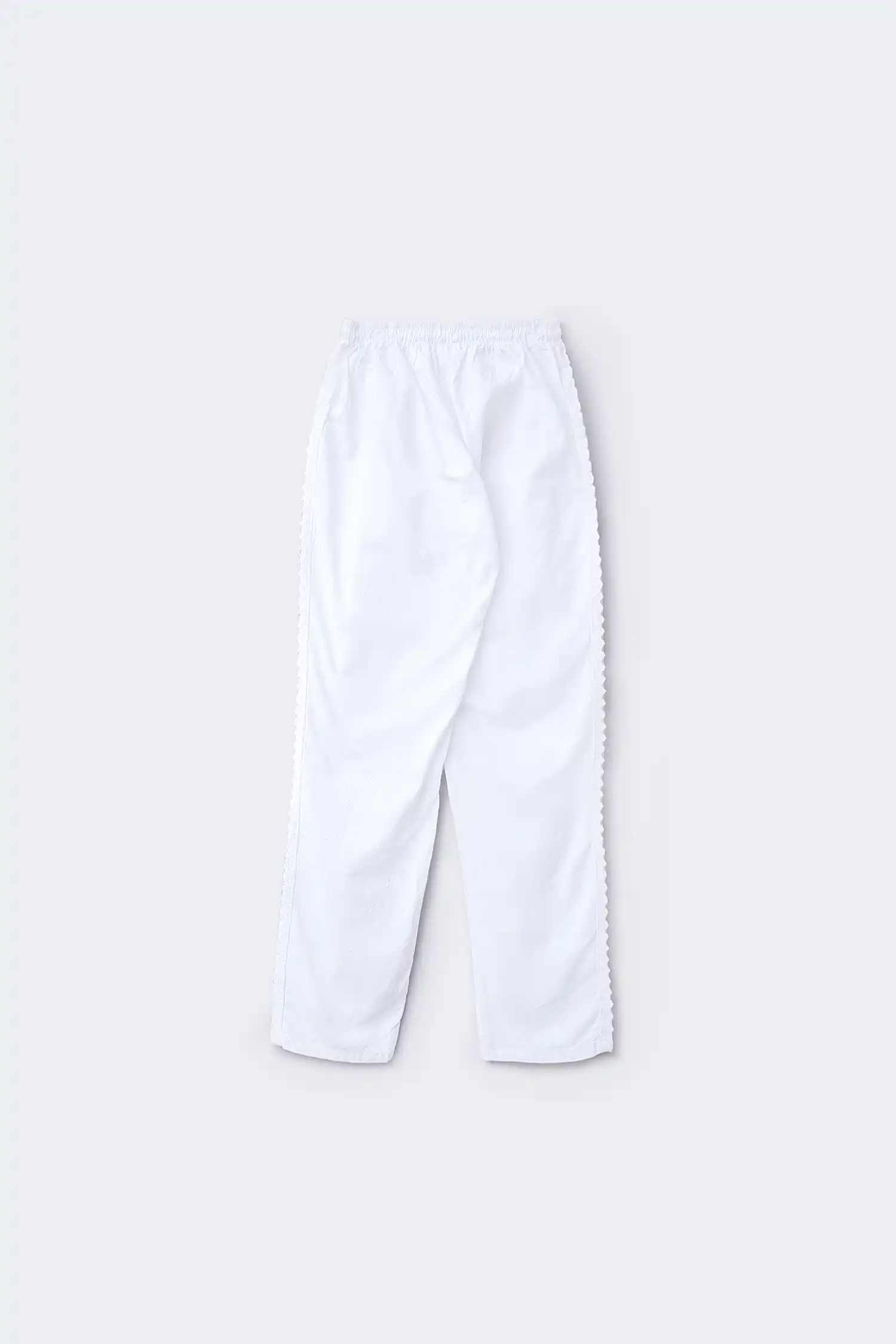 Pantalón ibicenco mujer blanco vista trasera