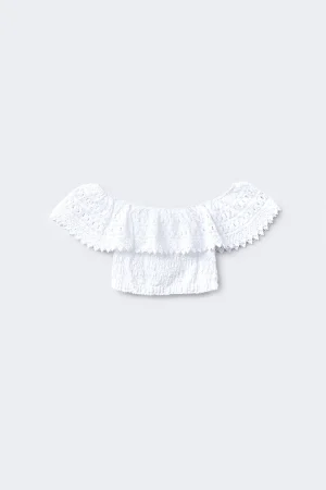 Top ibicenco blanco vista frontal